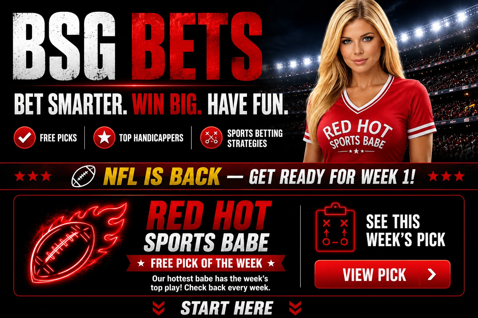 Red Hot Sports Babe — free pick of the week